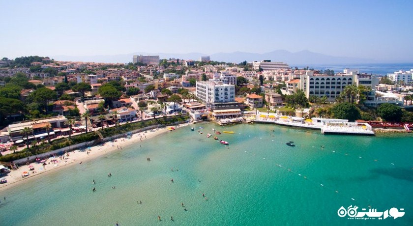 نمای ساحل و محوطه هتل